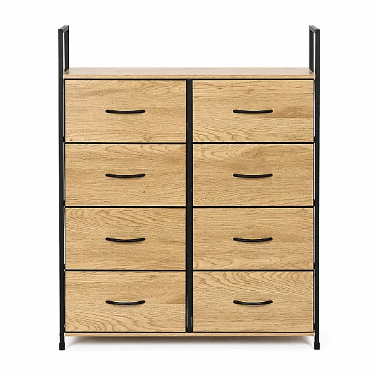 Spintelė su 8 audinio stalčiais 80 cm ModernHome
