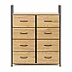 Spintelė su 8 audinio stalčiais 80 cm ModernHome