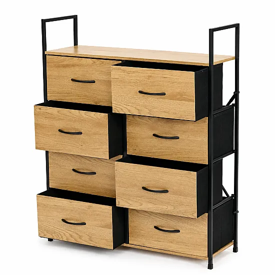 Spintelė su 8 audinio stalčiais 80 cm ModernHome