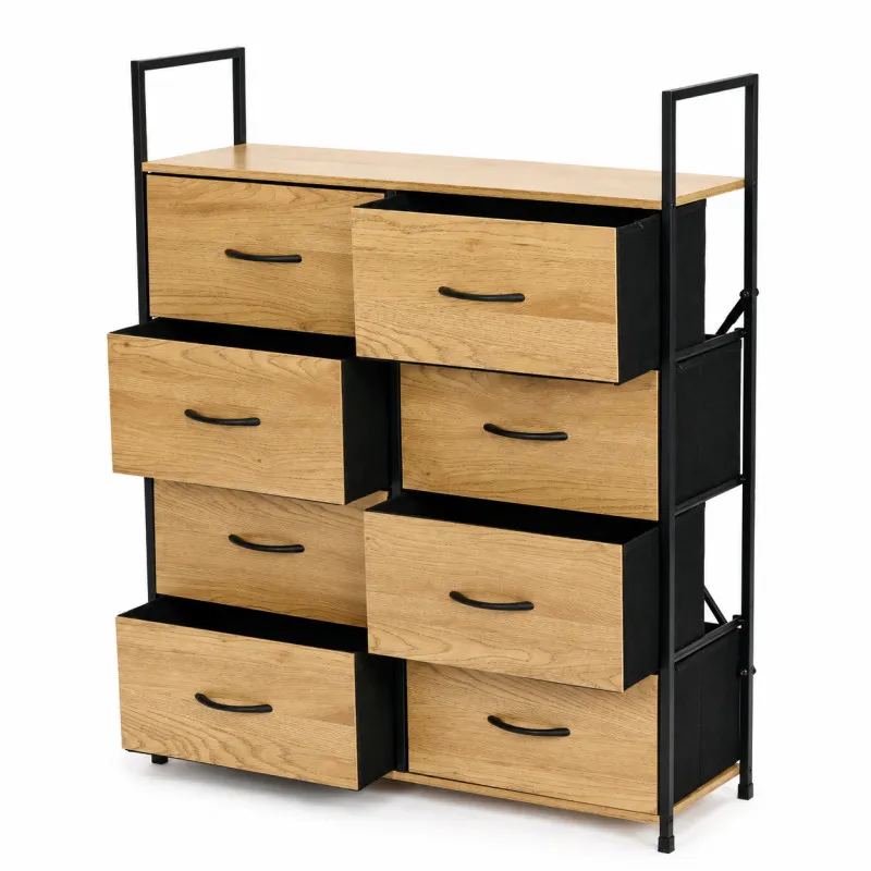 Spintelė su 8 audinio stalčiais 80 cm ModernHome