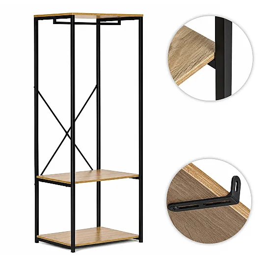 Pastatoma pakaba su lentynomis drabužiams ir batams ModernHome