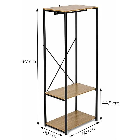 Pastatoma pakaba su lentynomis drabužiams ir batams ModernHome