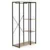 Pastatoma pakaba su lentynomis rusvos spalvos ModernHome