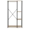 Pastatoma pakaba su lentynomis rusvos spalvos ModernHome