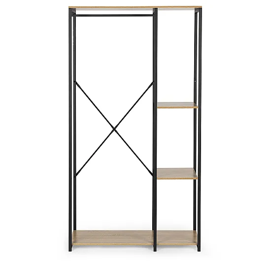 Pastatoma pakaba su lentynomis rusvos spalvos ModernHome