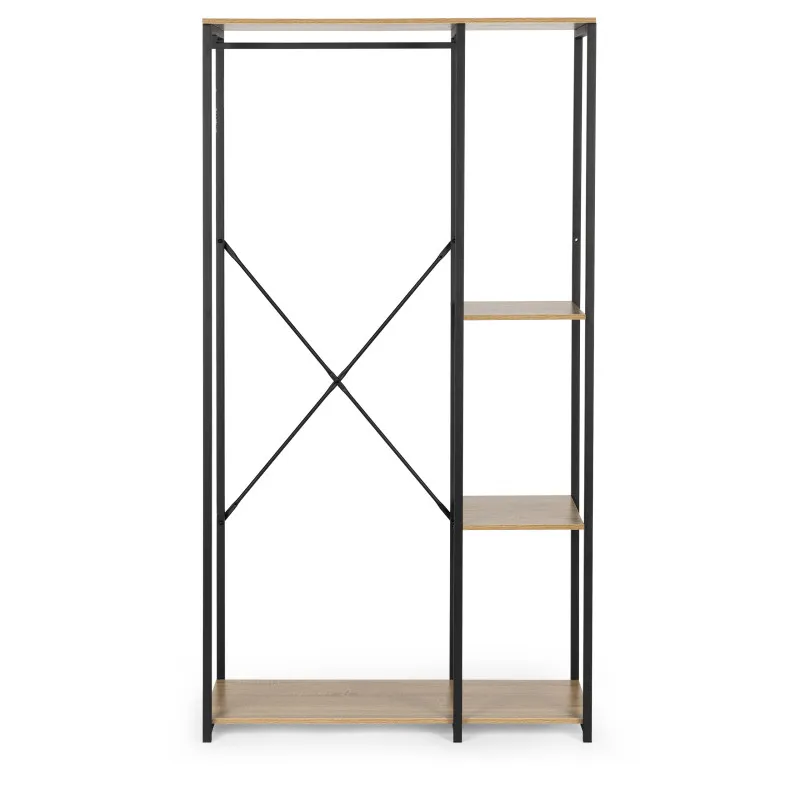 Pastatoma pakaba su lentynomis rusvos spalvos ModernHome