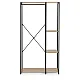 Pastatoma pakaba su lentynomis rusvos spalvos ModernHome