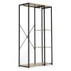 Pastatoma pakaba su lentynomis rusvos spalvos ModernHome
