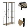Pastatoma pakaba su lentynomis rusvos spalvos ModernHome