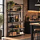 Beżowa półka kuchenna z 6 półkami ModernHome