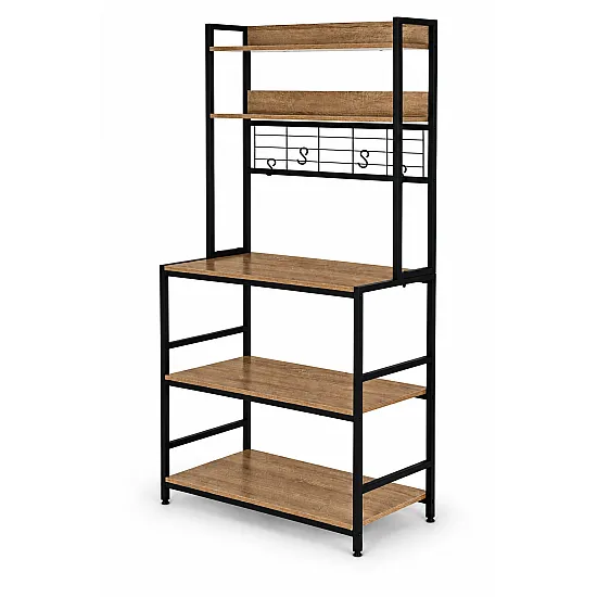 Beżowa półka kuchenna z 6 półkami ModernHome