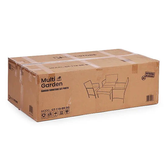 Rudas sodo baldų komplektas MultiGarden