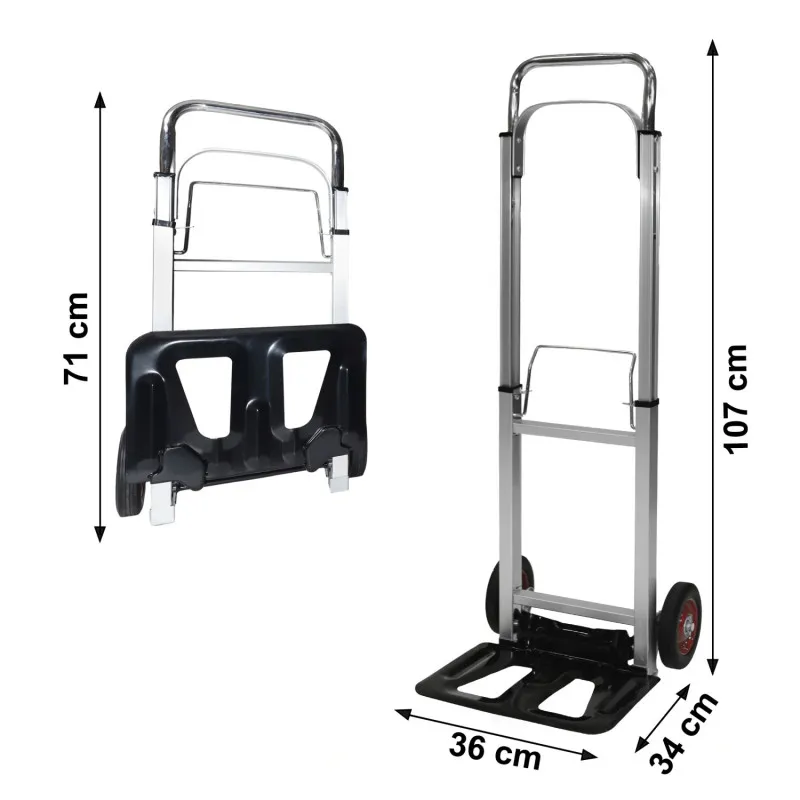 Rankinis transporatvimo vežimėlis 90 kg keliamoji galia