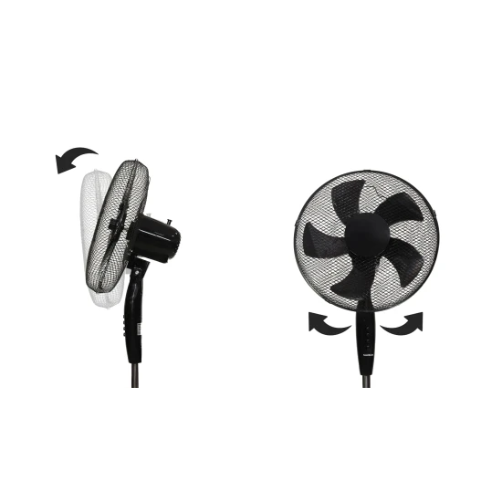 Juodas ventiliatorius, 45 W Elektronika ir buitiniai prietaisai LONGWELL INDUSTRIAL LTD