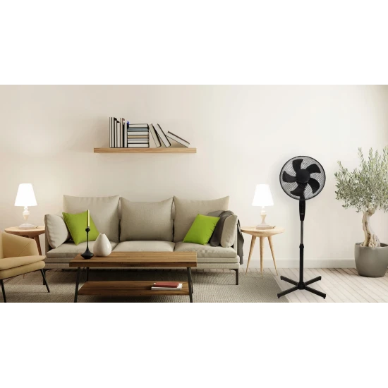 Juodas ventiliatorius, 45 W Elektronika ir buitiniai prietaisai LONGWELL INDUSTRIAL LTD