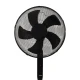 Juodas ventiliatorius 45 W su nuotolinio valdymo pultu Elektronika ir buitiniai prietaisai LONGWELL INDUSTRIAL LTD