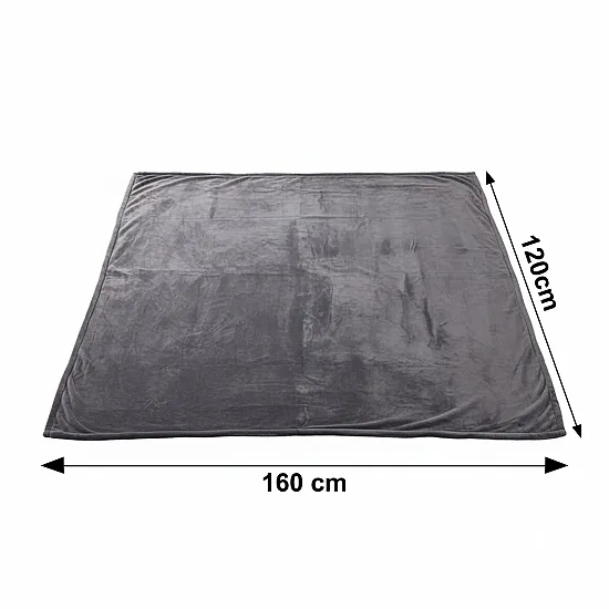Dvipusė elektrinė antklodė 120x160 cm su šildomu kilimėliu Elektronika ir buitiniai prietaisai Bauerkraft