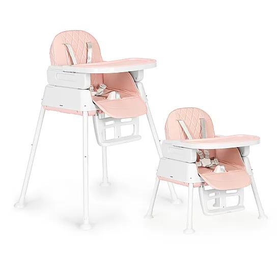 Sulankstoma rožinė kūdikių kėdutė 3-in-1 ECOTOYS
