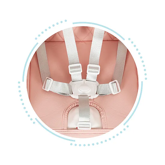 Sulankstoma rožinė kūdikių kėdutė 3-in-1 ECOTOYS