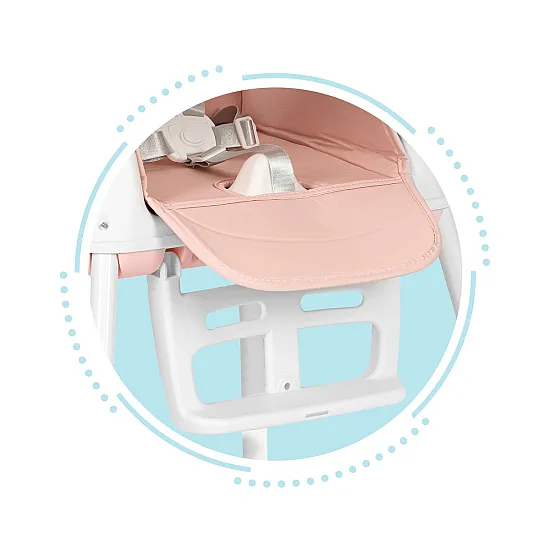 Sulankstoma rožinė kūdikių kėdutė 3-in-1 ECOTOYS