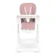 High Chair for Feeding Adjustable Height Eco Leather Straps Double Tray ECOTOYS