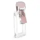 High Chair for Feeding Adjustable Height Eco Leather Straps Double Tray ECOTOYS