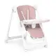 High Chair for Feeding Adjustable Height Eco Leather Straps Double Tray ECOTOYS