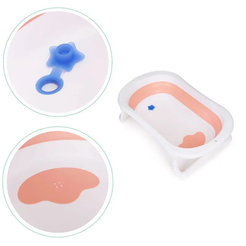 Sulankstoma kelioninė kūdikių vonelė su išleidimo anga ECOTOYS