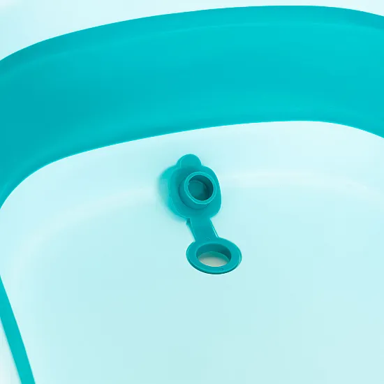 Sulankstoma mėlyna kūdikių vonelė su išleidimo anga ECOTOYS