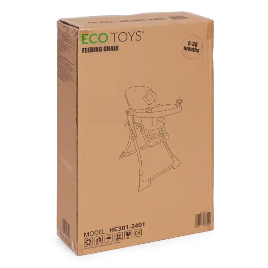 Sulankstoma maitinimo kėdutė su žaislais ECOTOYS