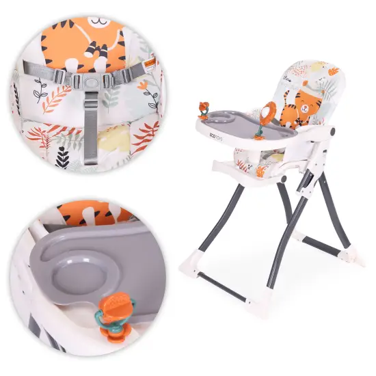 Sulankstoma maitinimo kėdutė su žaislais ECOTOYS