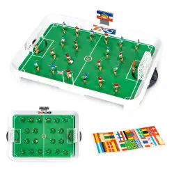 Mini futbolo stalas su spyruokliniais žaidėjais