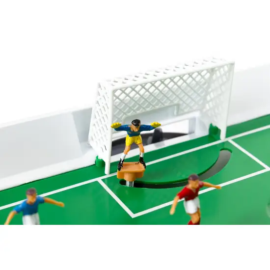 Mini futbolo stalas su spyruokliniais žaidėjais