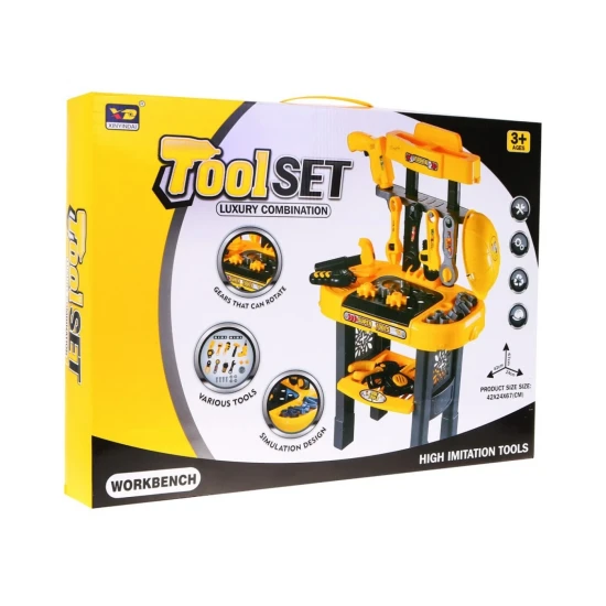 Kids Workbench Tool Table with Tools 23 Pieces Darbo įrankiai MULTISTORE