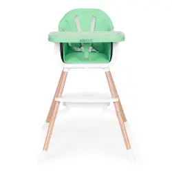 Vaikų maitinimo kėdutė 2-in-1 žalia ECOTOYS