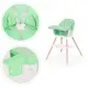 Vaikų maitinimo kėdutė 2-in-1 žalia ECOTOYS