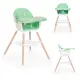 Vaikų maitinimo kėdutė 2-in-1 žalia ECOTOYS