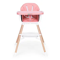 Vaikų maitinimo kėdutė 2-in-1 rožinė ECOTOYS