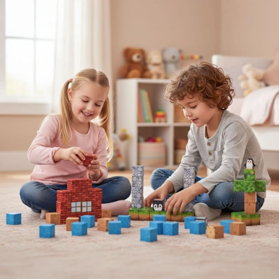 Magnetinių statybinių kaladėlių rinkinys 87 vnt. Konstruktoriai MULTISTORE