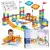 154-piece magnetic car track set with LED lighting