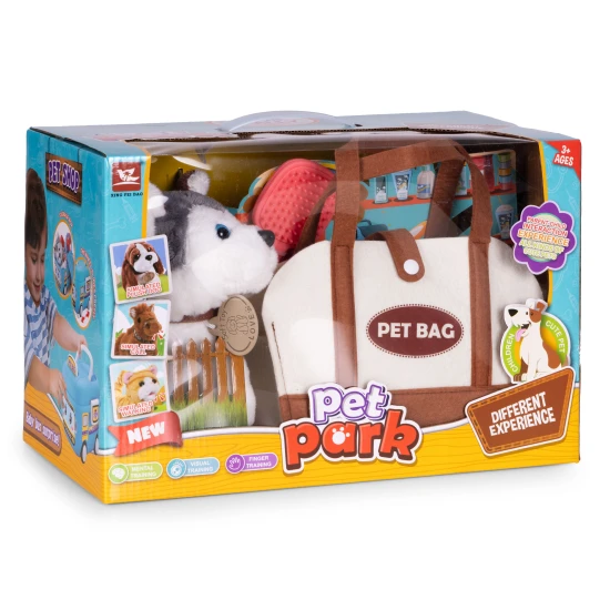 Pliušinis huskio šuniukas maišelyje Lavinamieji MULTISTORE