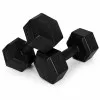 Šešiakampiių juodų hantelių rinkinys 2x3 kg MOVEPRO