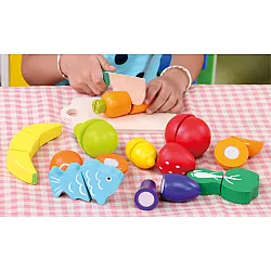 Medinis maisto pjaustymo rinkinys 13 vnt. ECOTOYS
