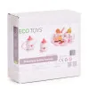 Деревянный чайный набор: чайник и чашки, 14 предметов, ECOTOYS