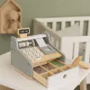 Деревянный кассовый аппарат для детей с карточным считывателем