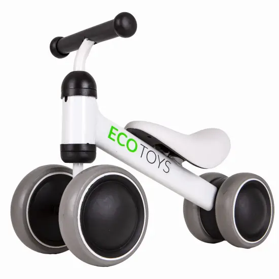 Baltas mini balansinis dviratis Dviračiai ECOTOYS