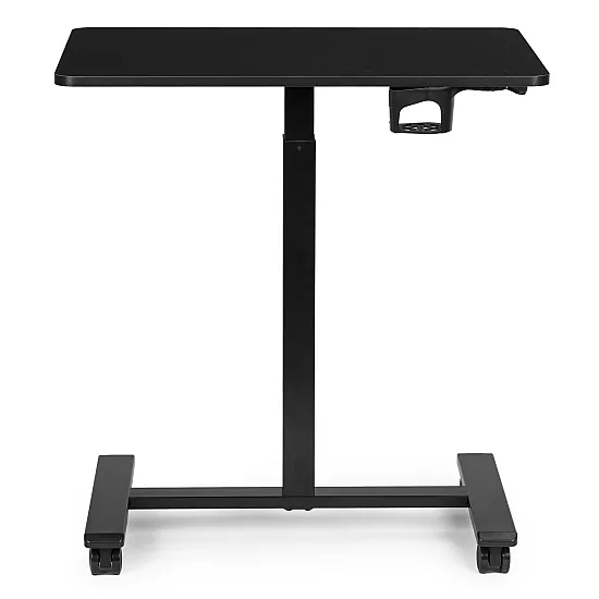 Mobilus juodas reguliuojamo aukščio stalas 70x48 cm ModernHome