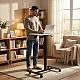 Mobilus baltas reguliuojamas stalas 70x48 cm ModernHome