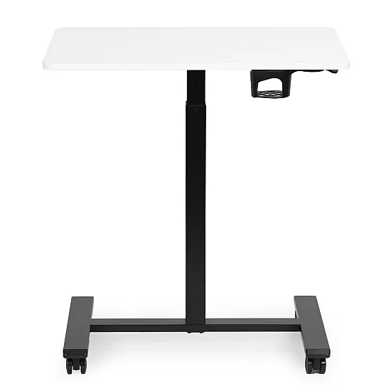 Mobilus baltas reguliuojamas stalas 70x48 cm ModernHome