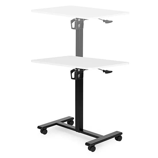 Mobilus baltas reguliuojamas stalas 70x48 cm ModernHome